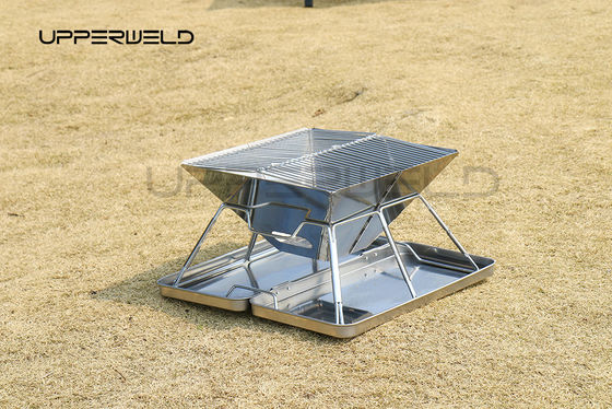 Kleine achtertuin Vuurput Opvouwbare BBQ-kachel Roestvrij 2 kg Camping Carbon Kamin