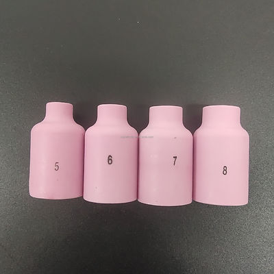 Op maat gemaakte aluminium spuitstuk Glas Tig Las Keramische Cup Argon WP17 18 26 53N 54N Series