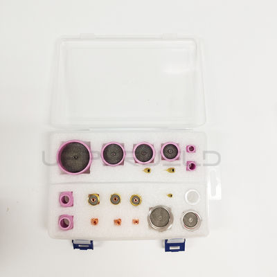 Collet Body TIG Welding Torch Accessories Kit voor WP-17/18/26 Keramische gaslenzen met spuitstuk