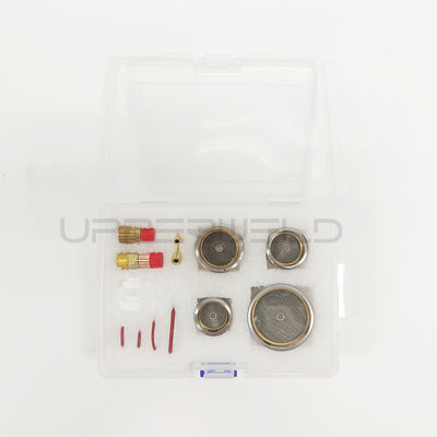OBM Op maat gemaakte WP-17/18/26 TIG Laslampen Accessoires Champagne Duidelijke spuitstuk Wedge Collet Gaslens
