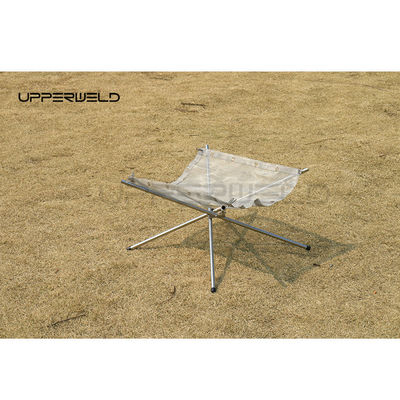 Outdoor Camping Roestvrij staal open haard met roestvrij afwerking en draagbaar ontwerp
