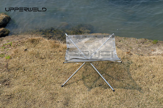 Outdoor Camping Roestvrij staal open haard met roestvrij afwerking en draagbaar ontwerp