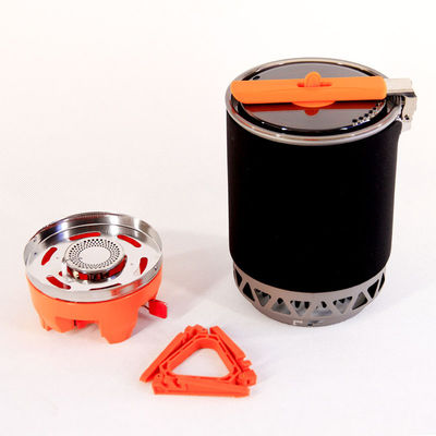 Poly Outdoor Stove Windbestendige 1600W picknick gaskachel met geïntegreerde pot en kom