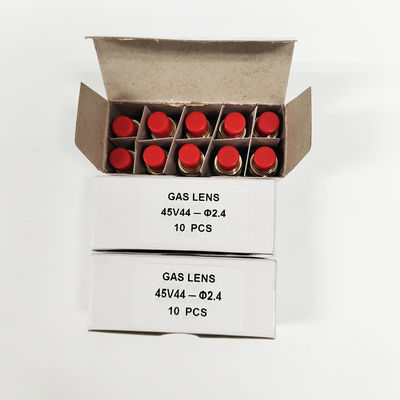 45V 44 2,4 mm TIG Lasgaslens Verzamellichamen voor Las Type Lucht/watergekoeld
