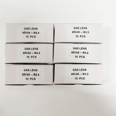 45V 44 2,4 mm TIG Lasgaslens Verzamellichamen voor Las Type Lucht/watergekoeld