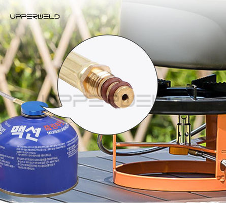 Stainless Steel Camping Gas Cylinder Connector Brander Stove Adapter voor Backpacking