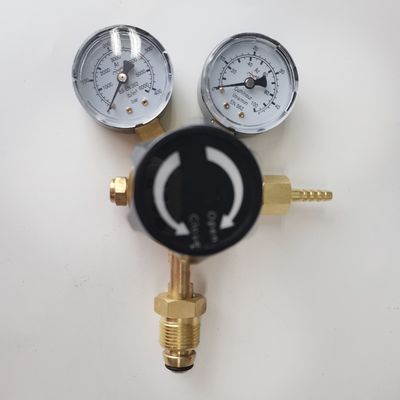 ODM ondersteund British Style Argon Gas Regulator Dual Co2 Flowmeter voor hogedruk Mig Tig Las