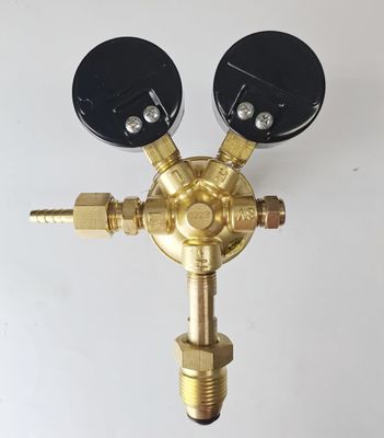 ODM ondersteund British Style Argon Gas Regulator Dual Co2 Flowmeter voor hogedruk Mig Tig Las
