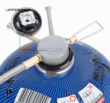Gemakkelijke twee-been cassette verbinding gas tank controle klep voor picknick camping fornuis