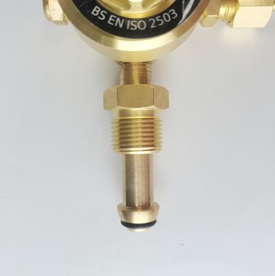 ODM ondersteund British Style Argon Gas Regulator Dual Co2 Flowmeter voor hogedruk Mig Tig Las