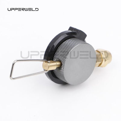 Zwarte eenstuk gaskachel cassette regulerende klep gas tank connector schakelen klep kachel adapter