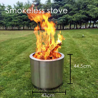 Roestvrij afwerking Draagbare barbecueoven van roestvrij staal voor kamperen en brandplaatsen
