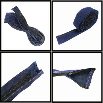 Verwarmingsbescherming Blauwe brandwerende denimjas voor kabelbedekking TIG-las