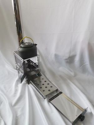 Compacte en duurzame buitenste houtkachel voor kamperen 23*15*17cm