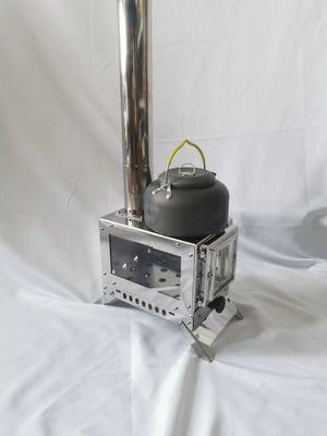 Compacte en duurzame buitenste houtkachel voor kamperen 23*15*17cm