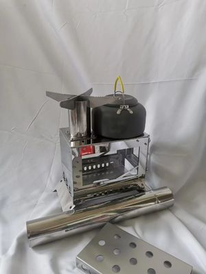 Compacte en duurzame buitenste houtkachel voor kamperen 23*15*17cm