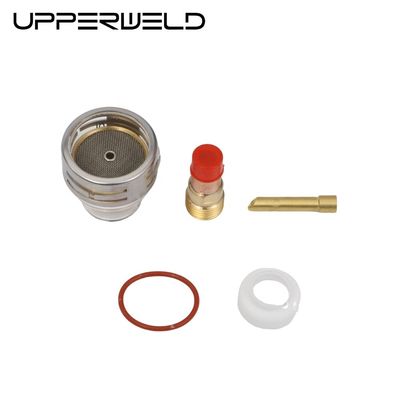 WP17 18 26 Tig Verbruiksartikelen Torch Gas Lens Wedge Collect Pyrex Glass Cup Kit 0.05kg 2.4mm