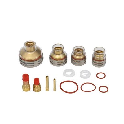 OEM aangepast TIG Accessoires Gas Lens Wedge Collect en Ceramic Tig Welding Cup Set