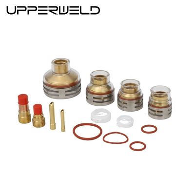 OEM aangepast TIG Accessoires Gas Lens Wedge Collect en Ceramic Tig Welding Cup Set