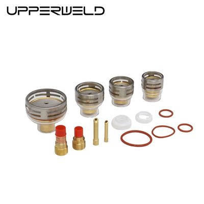 OEM aangepast TIG Accessoires Gas Lens Wedge Collect en Ceramic Tig Welding Cup Set