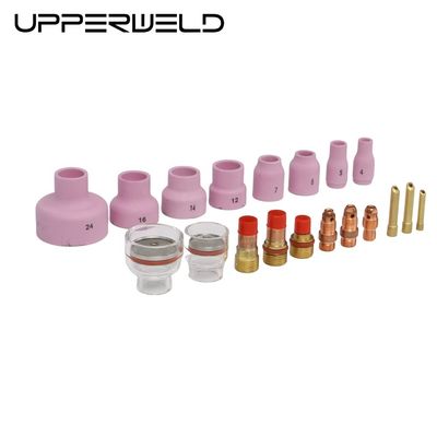 Gaslens wig verzamelen Glasbeker en Keramische Tig Welding Nozzle set ideaal voor het lassen