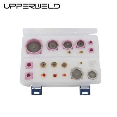 Gaslens wig verzamelen Glasbeker en Keramische Tig Welding Nozzle set ideaal voor het lassen