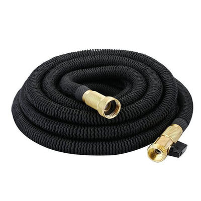 50ft tuin slang uitbreidbare water slang met triple latex kern en solide koperen armaturen