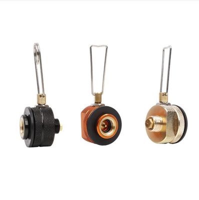 Op maat gemaakte ondersteuning OBM Zwart Oranje Camping Stove Burners Propane Tank Refill Adapter
