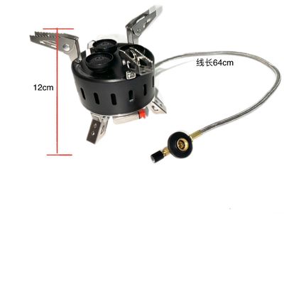 Outdoor BBQ gaskachel met drie spuitkop mini draagbare opvouwbare campingbrander