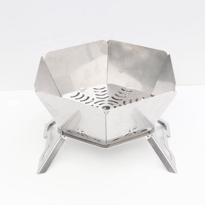 Draagbare BBQ houtskool kampvuurkachel met bovenste vouwontwerp 570mm*570mm*300cm