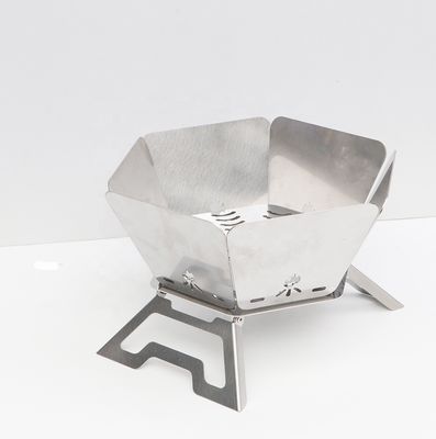 Draagbare BBQ houtskool kampvuurkachel met bovenste vouwontwerp 570mm*570mm*300cm