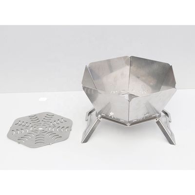 Draagbare BBQ houtskool kampvuurkachel met bovenste vouwontwerp 570mm*570mm*300cm