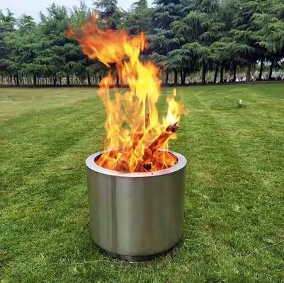 Roestvrij staal buitenshuis BBQ Hout Rookloze Kookkachel voor picknicken Camping G.W. 8,2 kg