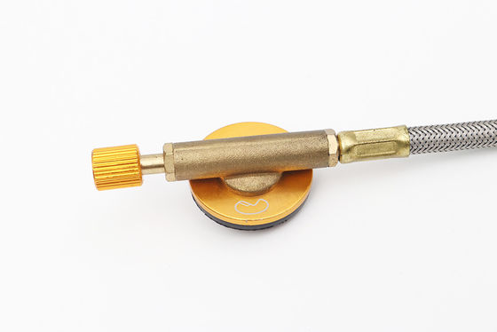 Roestvrij staal gasadapter slang voor BBQ vuurstarter camping kachel gasopvulling klep