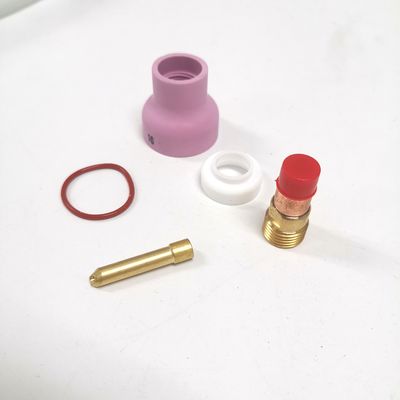 WP17 18 26 Tig Verbruiksartikelen Torch Gas Lens Wedge Collect Champagne Nozzle 53NACN Kit
