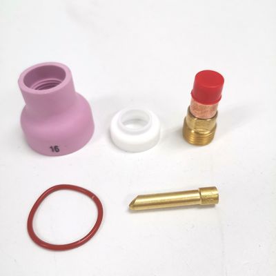 WP17 18 26 Tig Verbruiksartikelen Torch Gas Lens Wedge Collect Champagne Nozzle 53NACN Kit