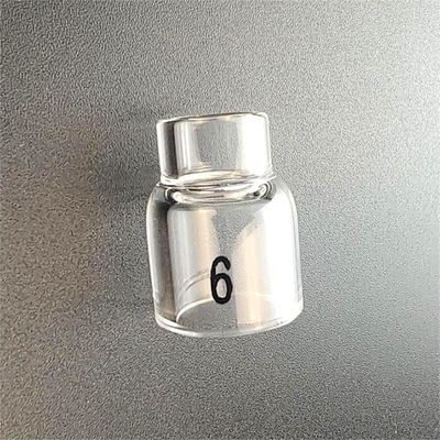 OEM-ondersteuning UPPERWELD 13NQ10-6 Doorzichtige glazen spuitstuk Tig Accessoires voor lastocht