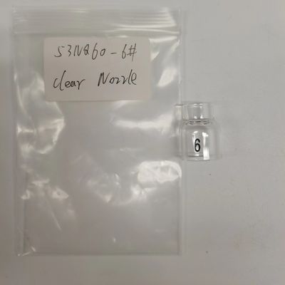 UPPERWELD 53NQ60-6 Doorzichtige glazen spuitstuk voor Tig Las Torch Custom Support OEM