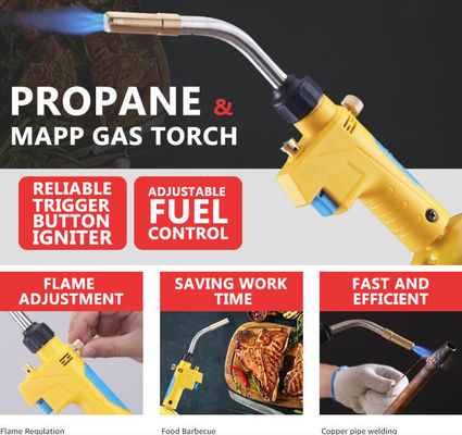 Koperen buizen Propaan fakkel voor HVAC soldering en brazing Trigger Start Mapp Gas fakkel