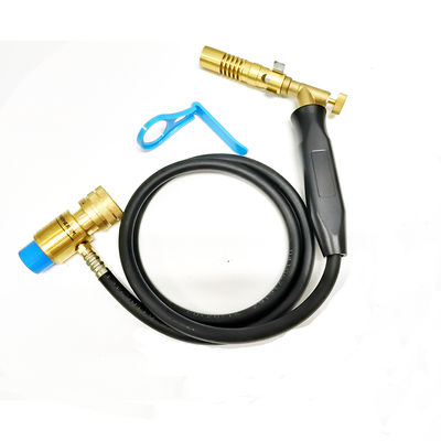 ODM Koperen branderkop Blowtorch Mapp Gas Hand Torch 1.5m Slang voor verwarming Soldering Torch
