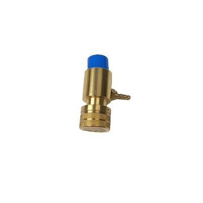 1-20Tanden Linksdraad Boven Solid Messing Zuurstof Regulator Tank Valve N.W. 223.6g