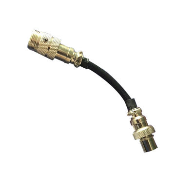 Op maat gemaakte zwarte 5 pin mannelijke naar mannelijke HF-draadadapters Besturingsdraadpluggen voor TIG-lassen accessoires