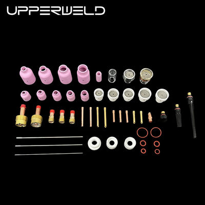 OEM-sweislampen 66PCS TIG-accessoires Jumbo Keramische spuitstuk Gaslens TIG-onderdelen