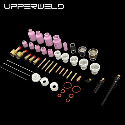 OEM-sweislampen 66PCS TIG-accessoires Jumbo Keramische spuitstuk Gaslens TIG-onderdelen