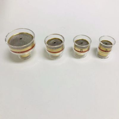 WP17/18/26 TIG Laslampen Spare delen Duidelijke kwarts spuitstuk 16 voor efficiëntie