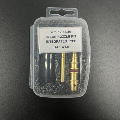 Wp17/18/26 Tig Lastocht Doorzichtige mondstuk Kit Geïntegreerd Type L 47 1.6 voor glazen bekers
