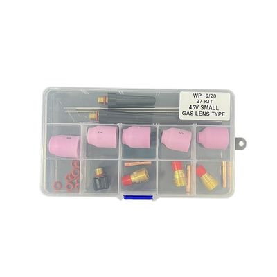 Pink UPPERWELD 27PCS TIG Laslampen Accessoires 53N Serie Keramische spuitstuk TIG Onderdelen Gaslenzen
