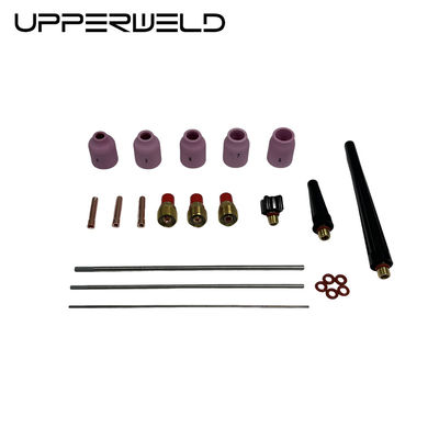 Pink UPPERWELD 27PCS TIG Laslampen Accessoires 53N Serie Keramische spuitstuk TIG Onderdelen Gaslenzen