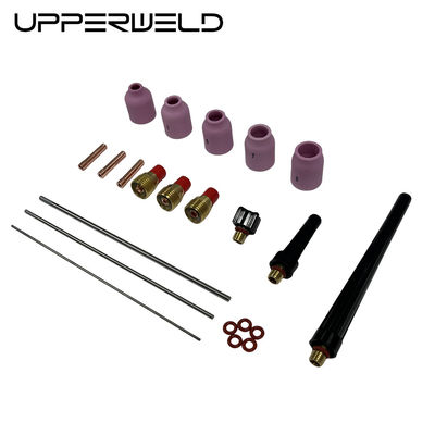 Pink UPPERWELD 27PCS TIG Laslampen Accessoires 53N Serie Keramische spuitstuk TIG Onderdelen Gaslenzen