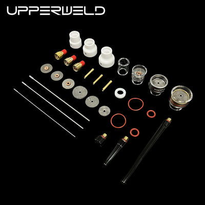 Verwelding Torch Accessoires 48PCS Clear Nozzle Spare Parts Include Collet Upperweld